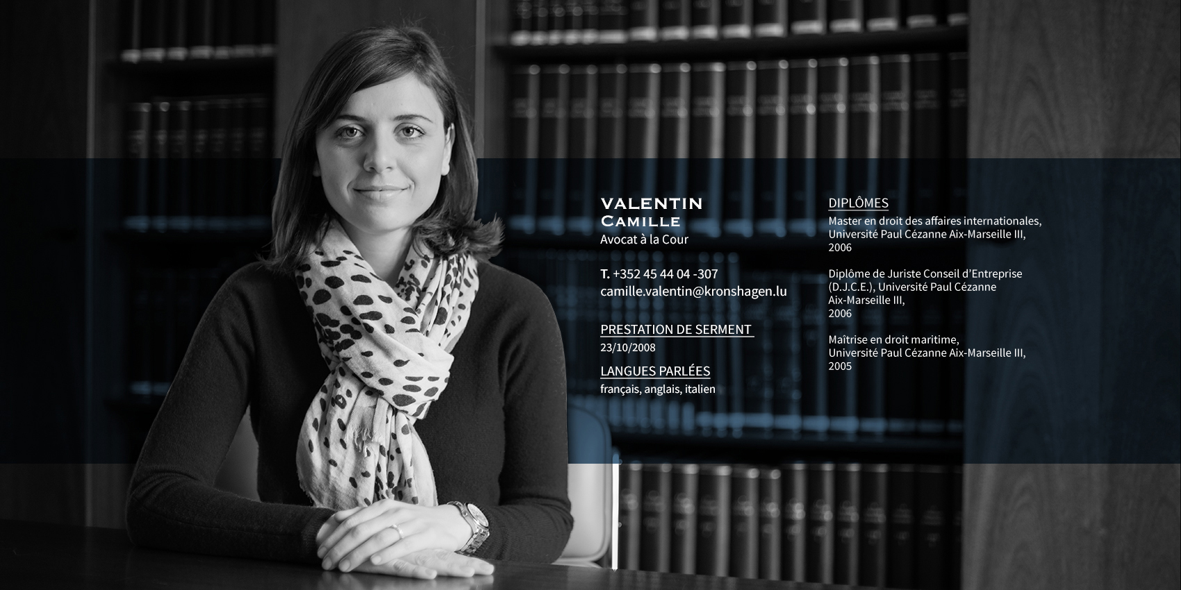 VALENTIN Camille Avocat à la Cour  Droit de la construction